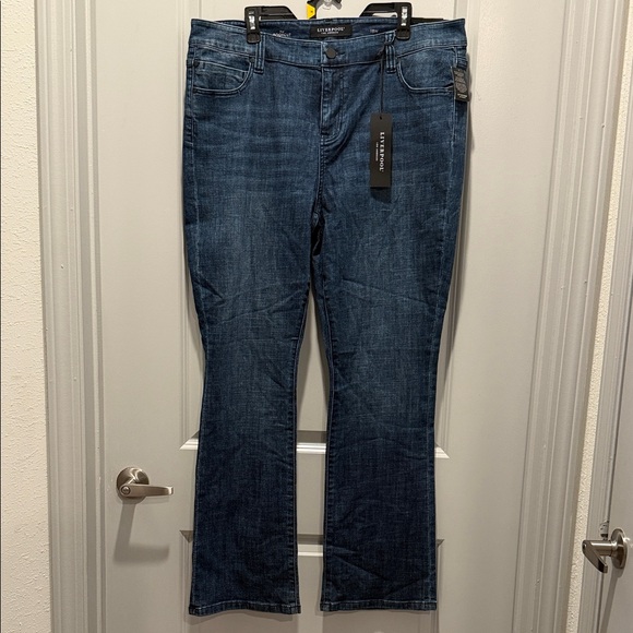Liverpool Denim - Liverpool Dark Blue Bootcut Jeans | Sz 18W